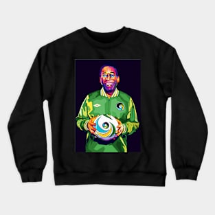 Pele Legend Football Pop Art Crewneck Sweatshirt